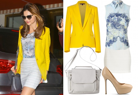Outfit oživte jedním kouskem oblečení ve výrazné barvě, zdroj: polyvore.com