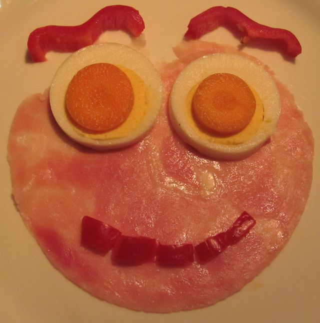 aspik ve formě, aspik jako obličej