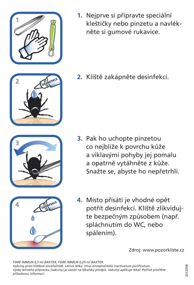 Návod, jak odstranit klíště