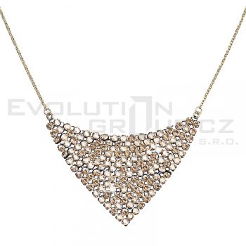 Náhrdelník se Swarovski Elements Gold Shadow, 1 158 Kč. Zdroj: EvolutionGroup.cz
