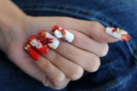 vánoční manikúra