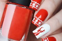 vánoční manikúra