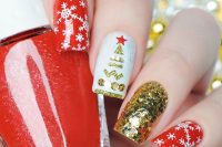 vánoční manikúra