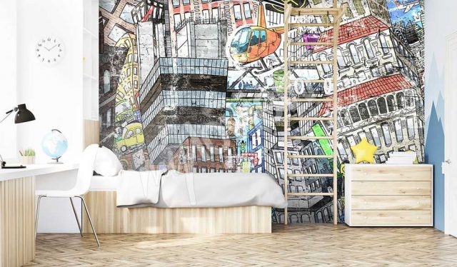 Street art v tapetách