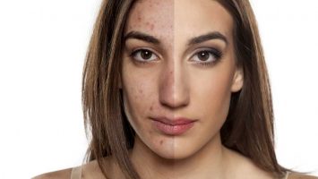 Velké množství make-upu, nekvalitní make-up