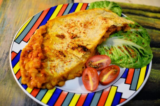 Pikantní quesadilla s fazolemi