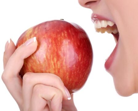 Proč jíst jablka, Zdravé zuby bez zubního kazu