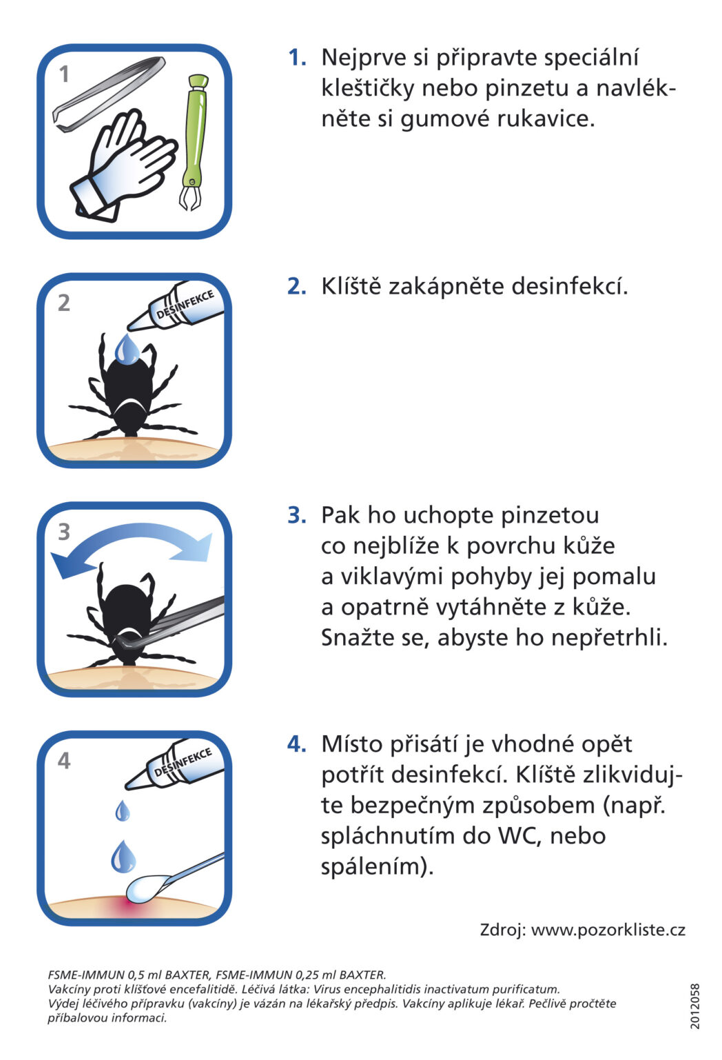 Návod, jak odstranit klíště