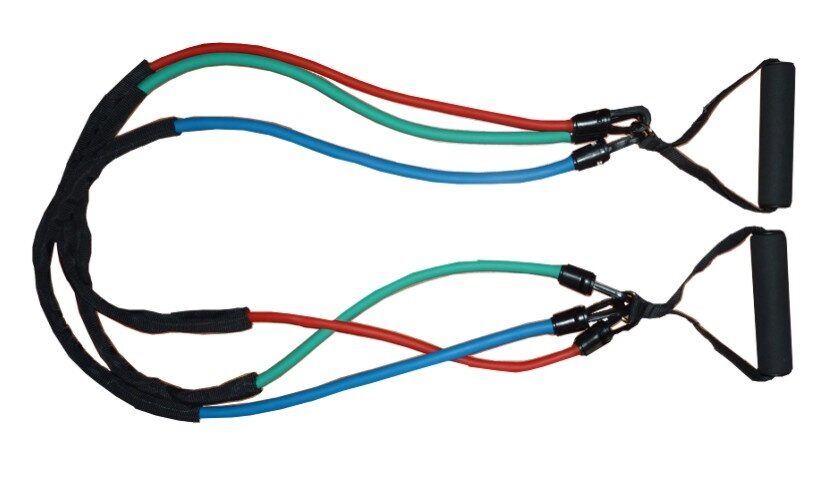 Cviky s gumovým expandérem