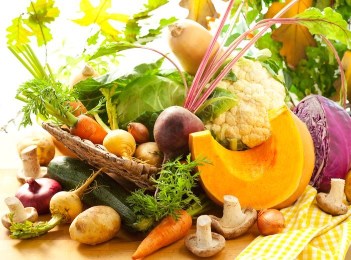 Podzimní superpotraviny, dýně, řepa, květák