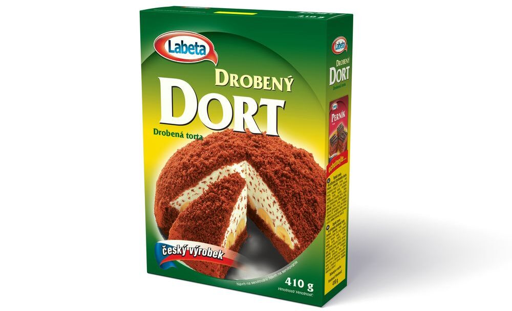 labeta drobený dort