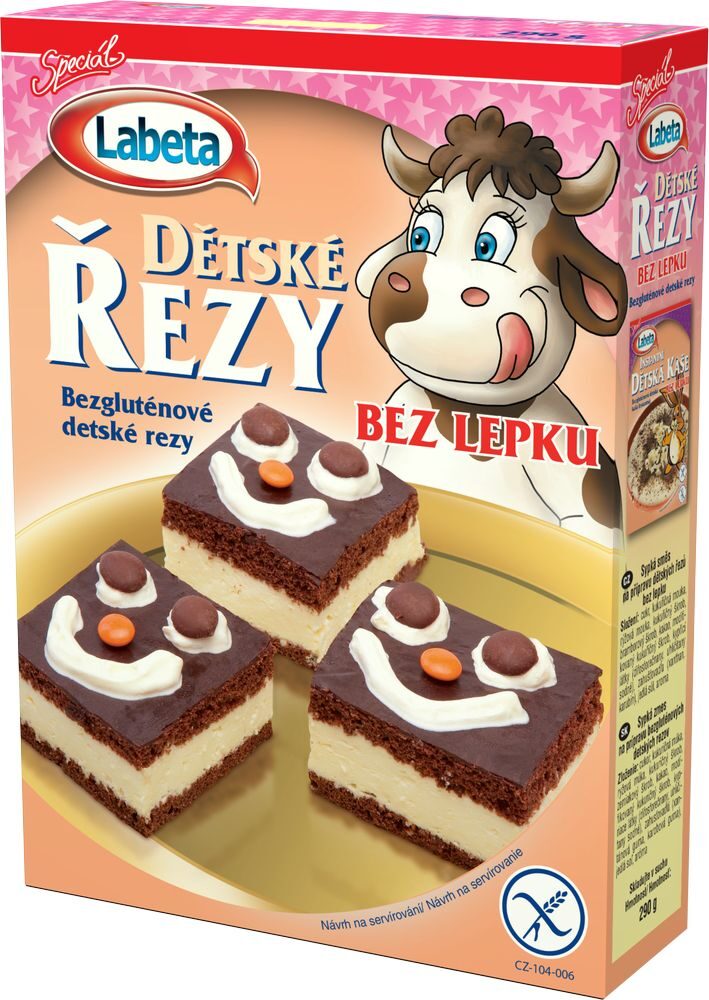 labeta dětské řezy