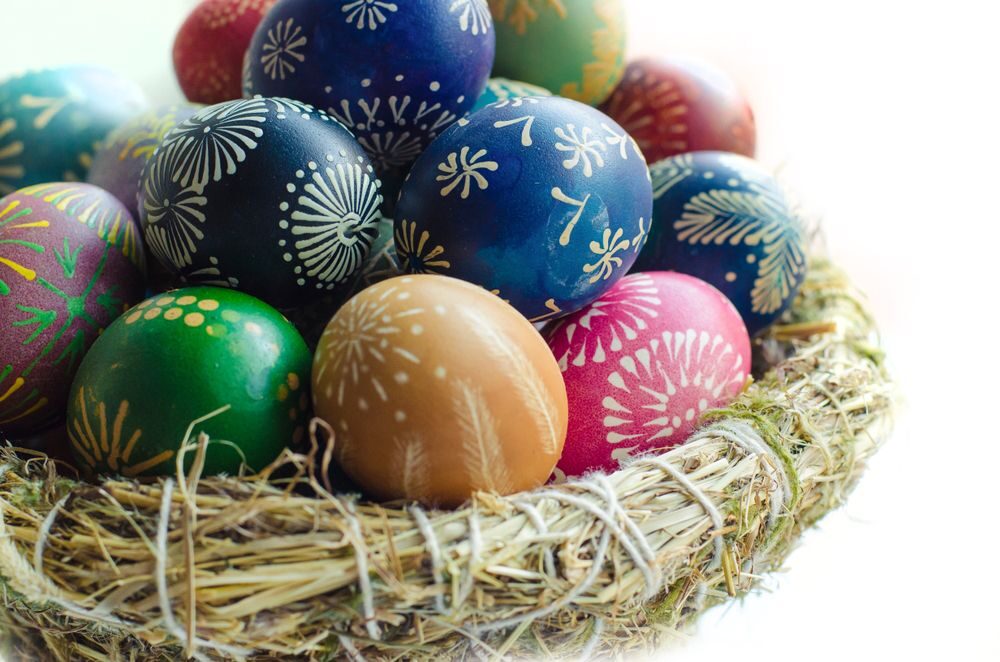 Zdobení vajec voskem