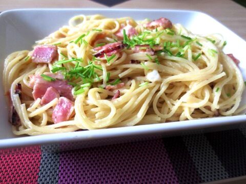 recept na špagety carbonara