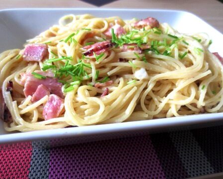 recept na špagety carbonara