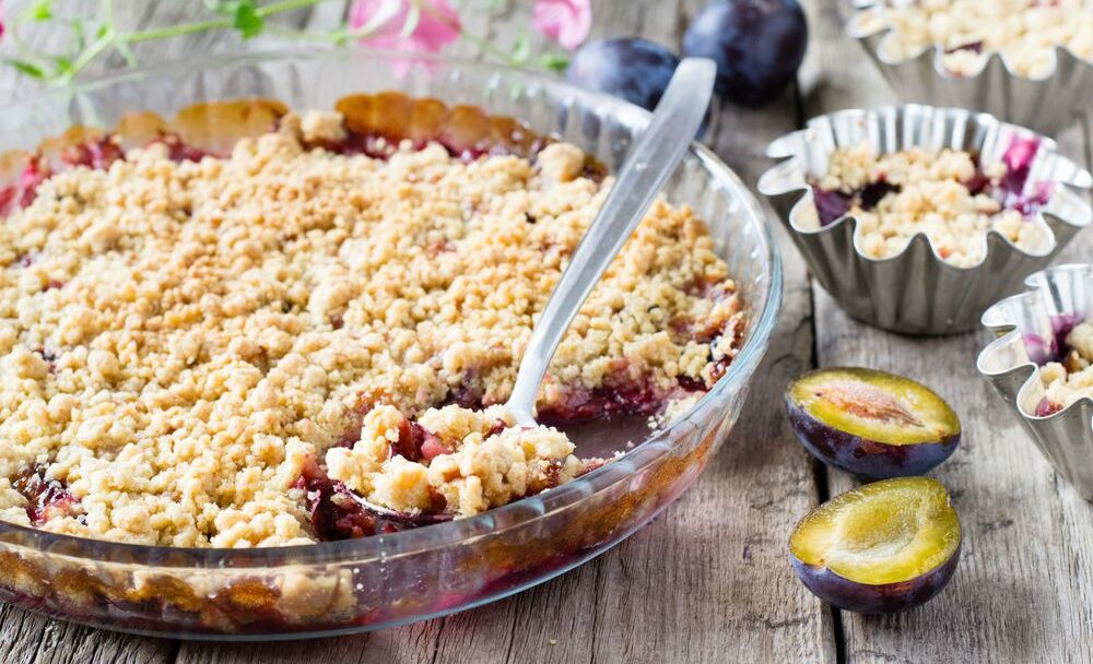 Švestkový crumble