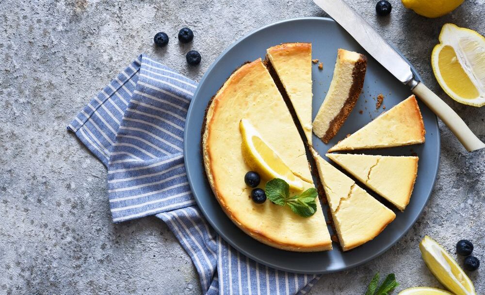 Tvarohový pečený cheesecake