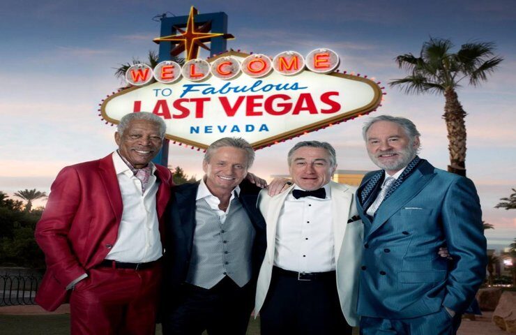FOTO: M. Douglas, R. D. Niro, K. Kline a M. Freeman ve filmu Frajeri ve Vegas
